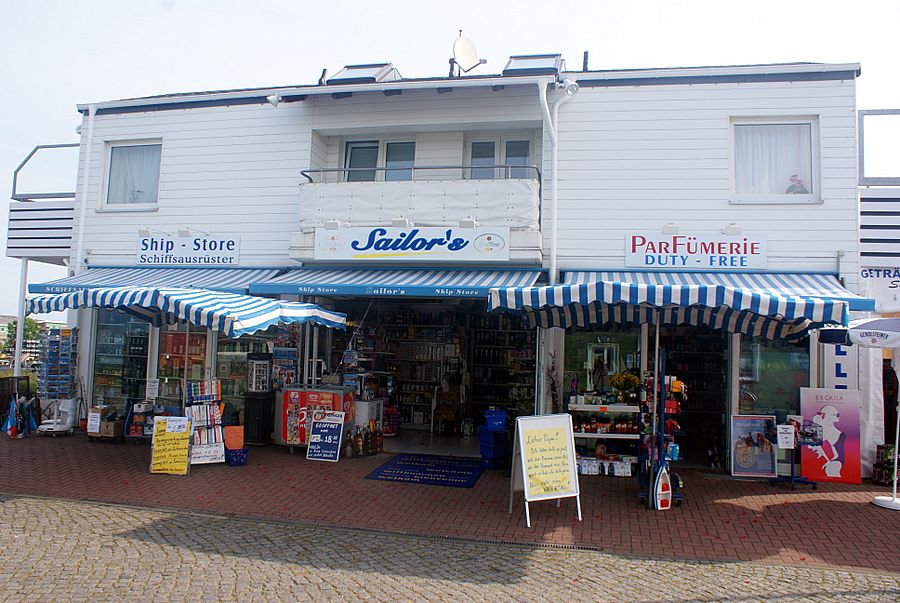 Duty-free shopping in Helgoland