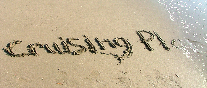 A plan written in sand at low tide