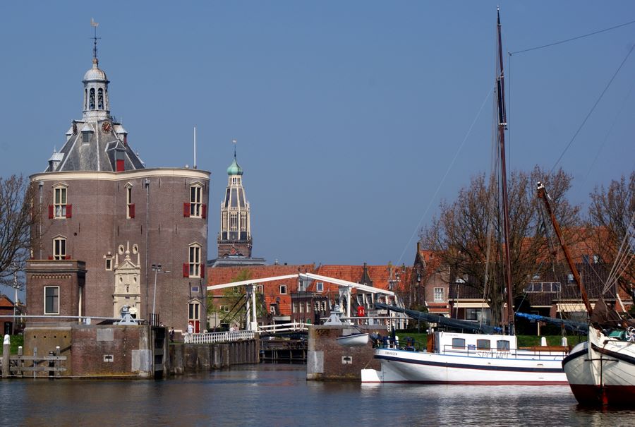 Enkhuizen water tower and harbor