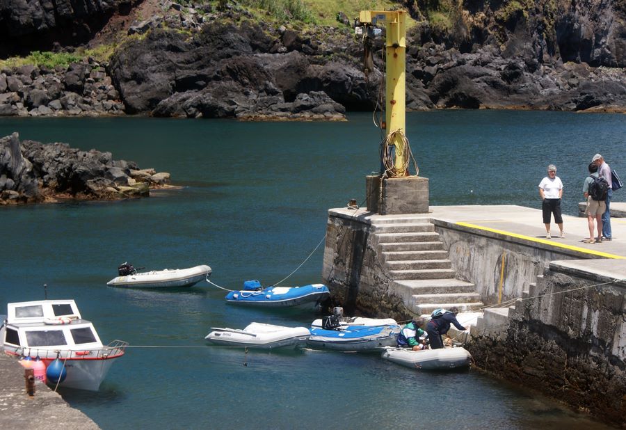 Dinghy dock at Lajes das Flores