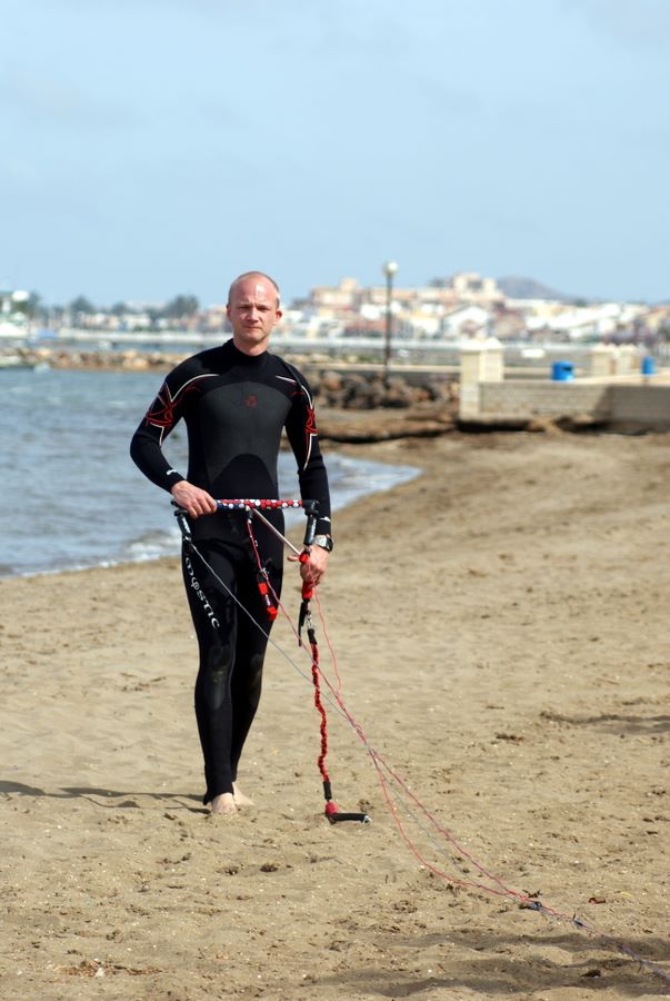 Sjoerd the kite surfer