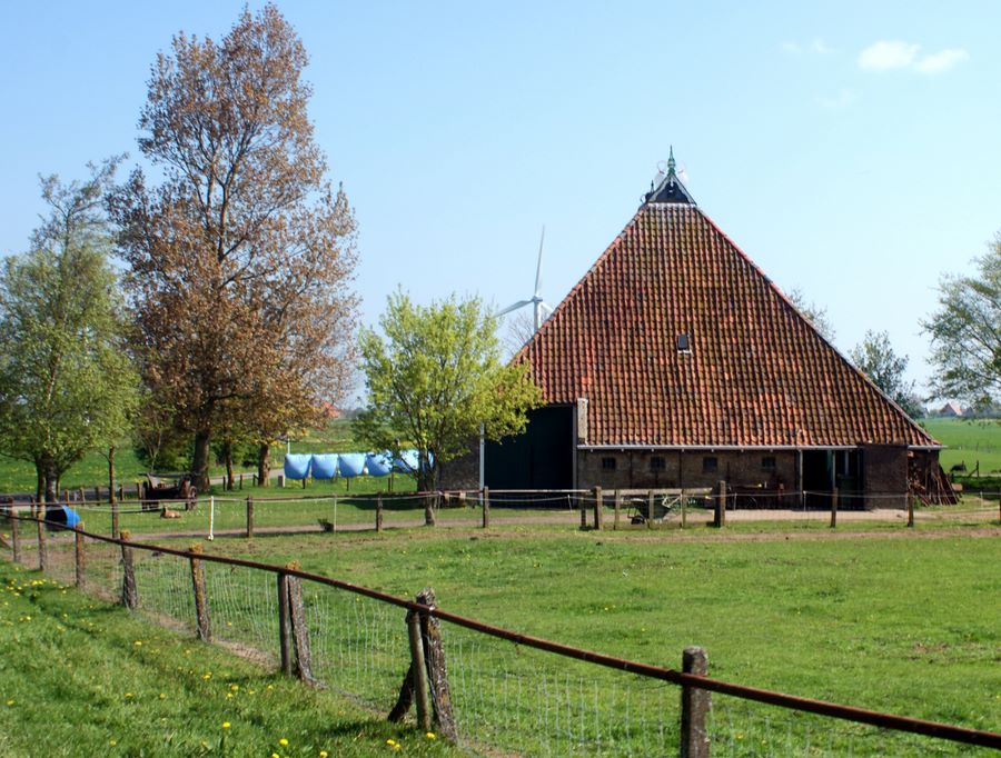 Farm on the other side of the dike form Stavoren